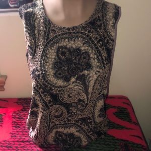 Chico’s Super cute patterned tank size one NWOT